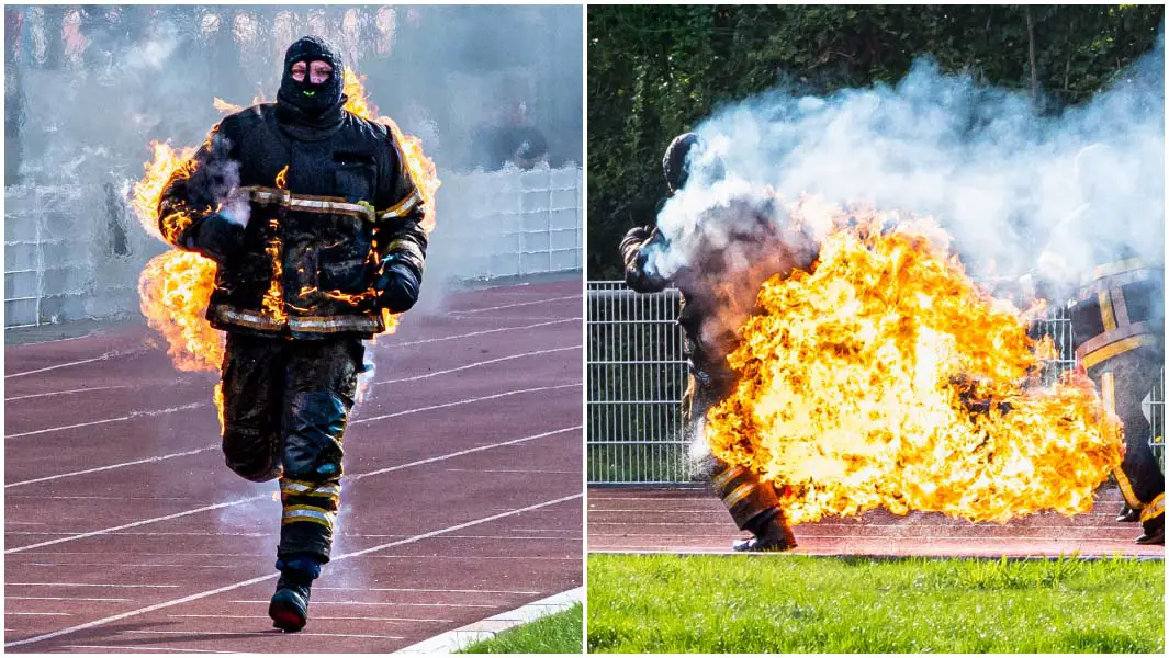 French ‘Human Torch’ runs record-breaking distance whereas on hearth